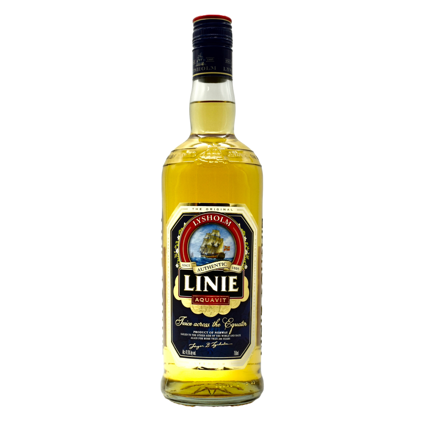 Linie Aquavit 750ml | Norwegian Aquavit Aged at Sea – Unwind Bottle Shop bottle from Arcus Production Site