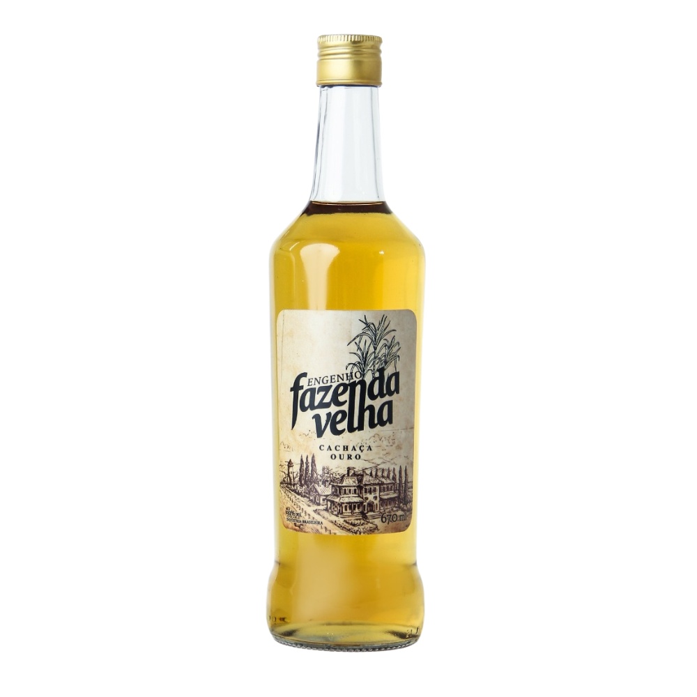 Cachaça Ouro 670ml Engenho Fazenda Velha - Sabor Artesanal e Tradição bottle from Fazenda da Mata / Avuá
