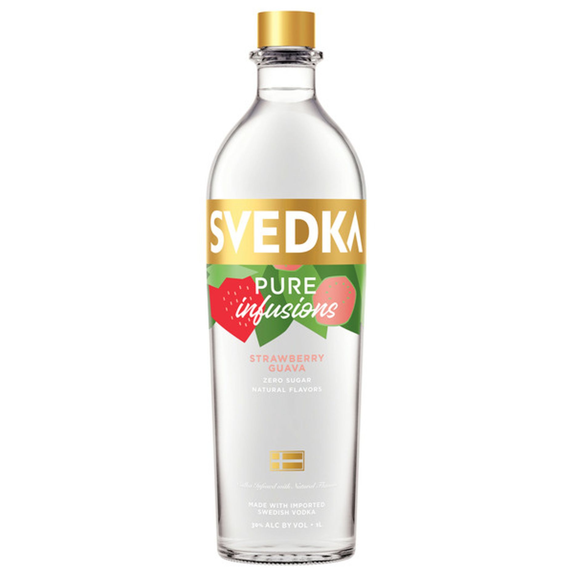 SVEDKA Pure Infusions Strawberry Guava Flavored Vodka Bottle (1 L) Delivery or Pickup Near Me - Instacart bottle from Pennsylvania Pure Distilleries