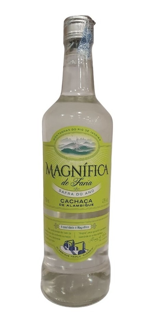 Cachaça Magnífica Tradicional 700ml - Autêntica do Rio de Janeiro, 45% ALCOOL bottle from Fazenda do Anil / Cachaça Magnífica