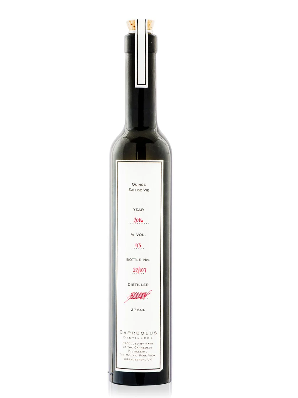 Capreolus Distillery: Masterful Eaux-de-Vie & Authentic English Fruit Spirit Creations — PM Spirits bottle from Capreolus Distillery