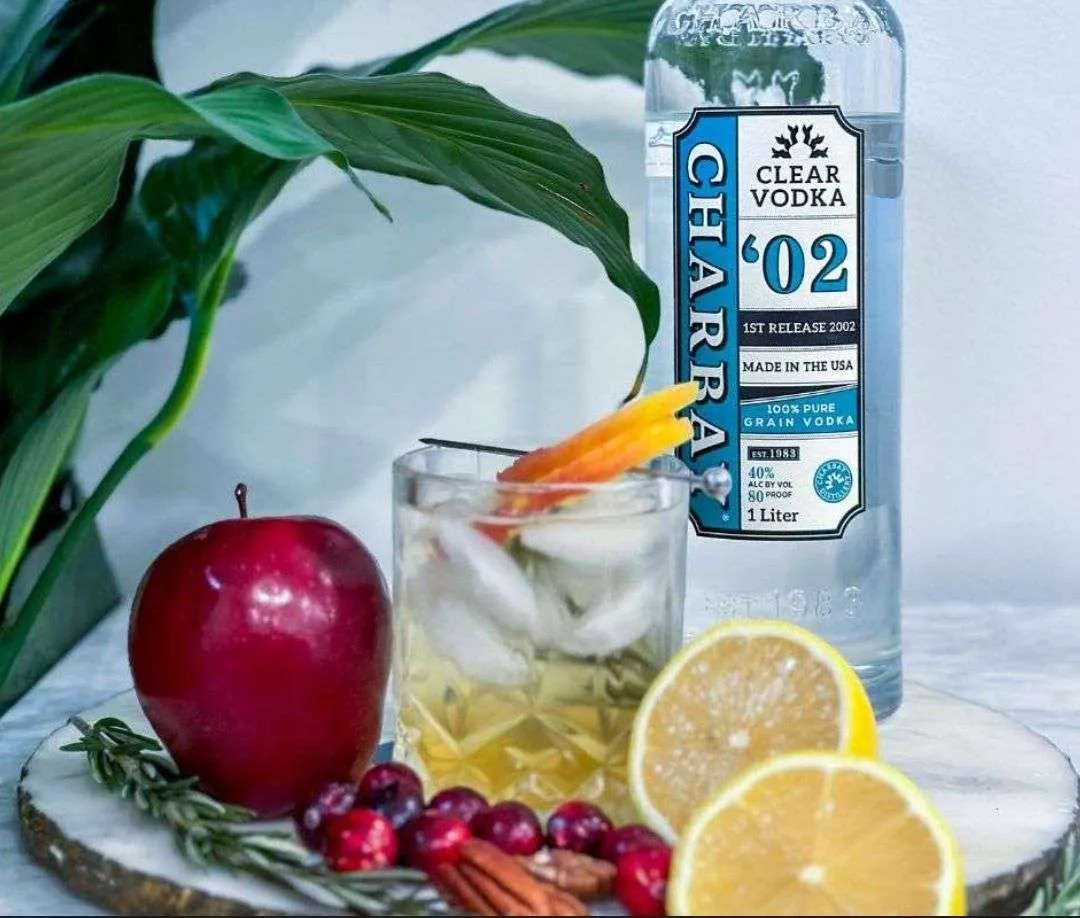 Charbay Herb Infused Vodka Punch - Recipe bottle from Charbay Distillery