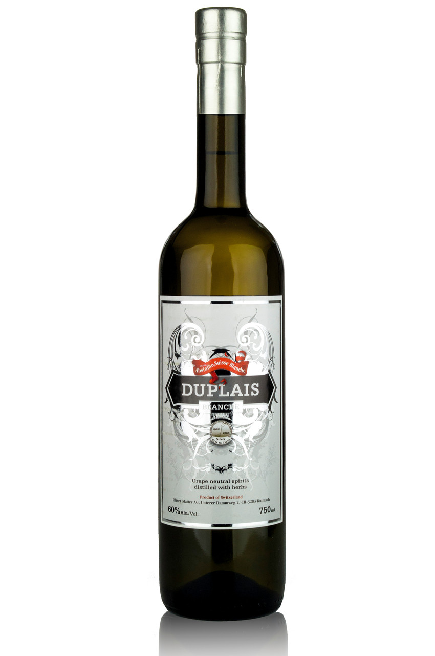 Duplais, Blanche Absinthe, 750ML bottle from Matter-Luginbühl Distillery