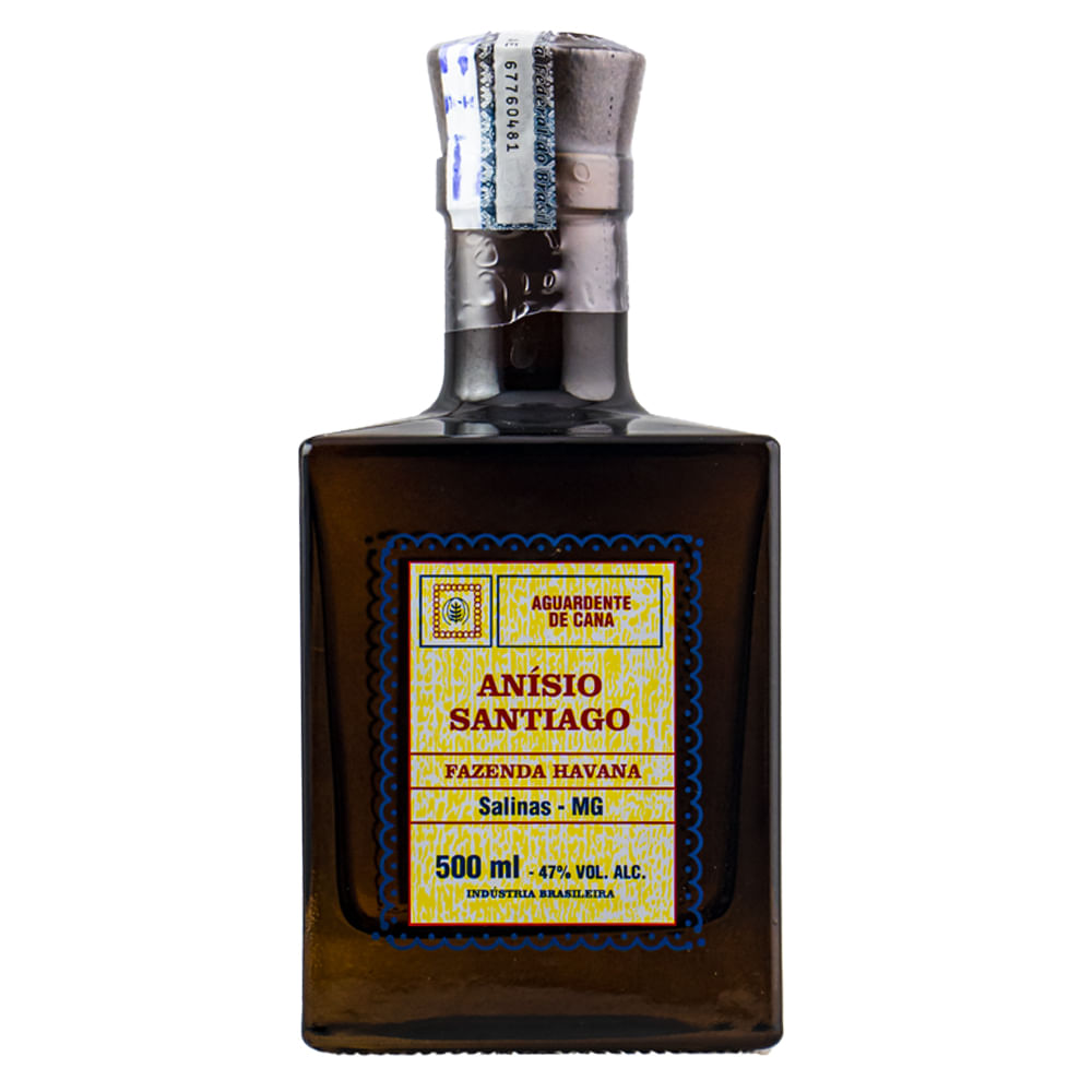 Cachaça Anísio Santiago Edição Especial 80 Anos 500ml - Cachaçaria Nacional bottle from Engenho Anísio Santiago