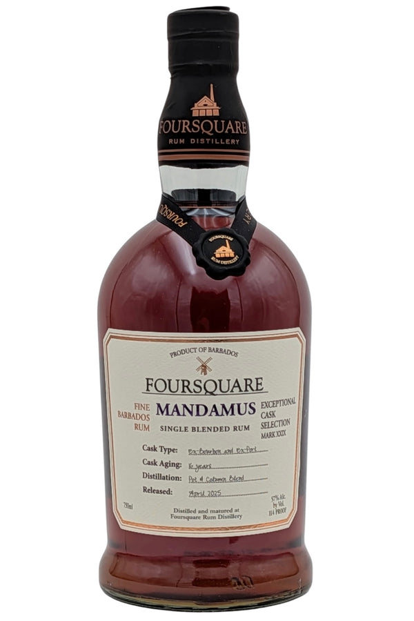 Buy Foursquare Mandamus 16 Year Old Rum Exceptional Cask Mark XXIX Online bottle from Foursquare Rum Distillery