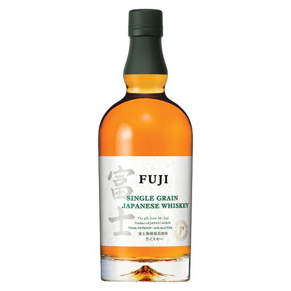 Fuji Single Grain Japanese Whiskey bottle from Kirin Fuji Gotemba Distillery