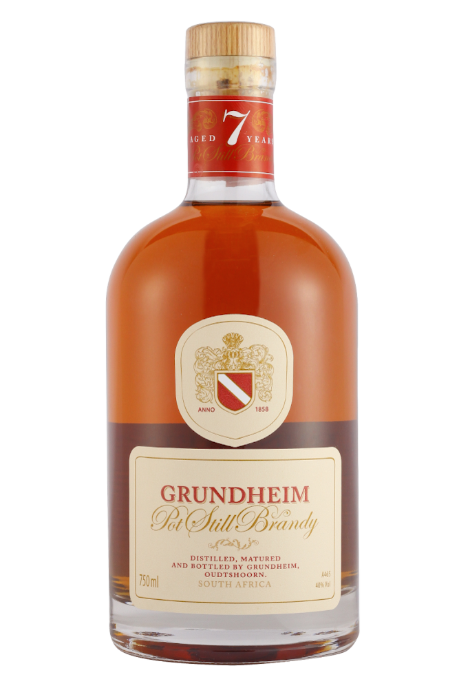Discover brandy in the Cape winelands bottle from Grundheim Wines Distillery