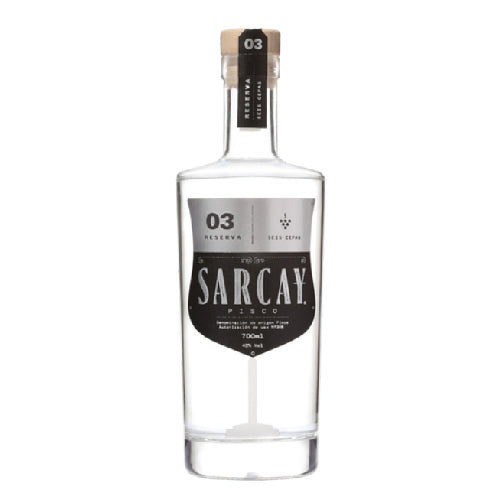 Pisco Sarcay Reserva Seis Cepas 700ml | Licorerías Unidas bottle from Hacienda Sarcay