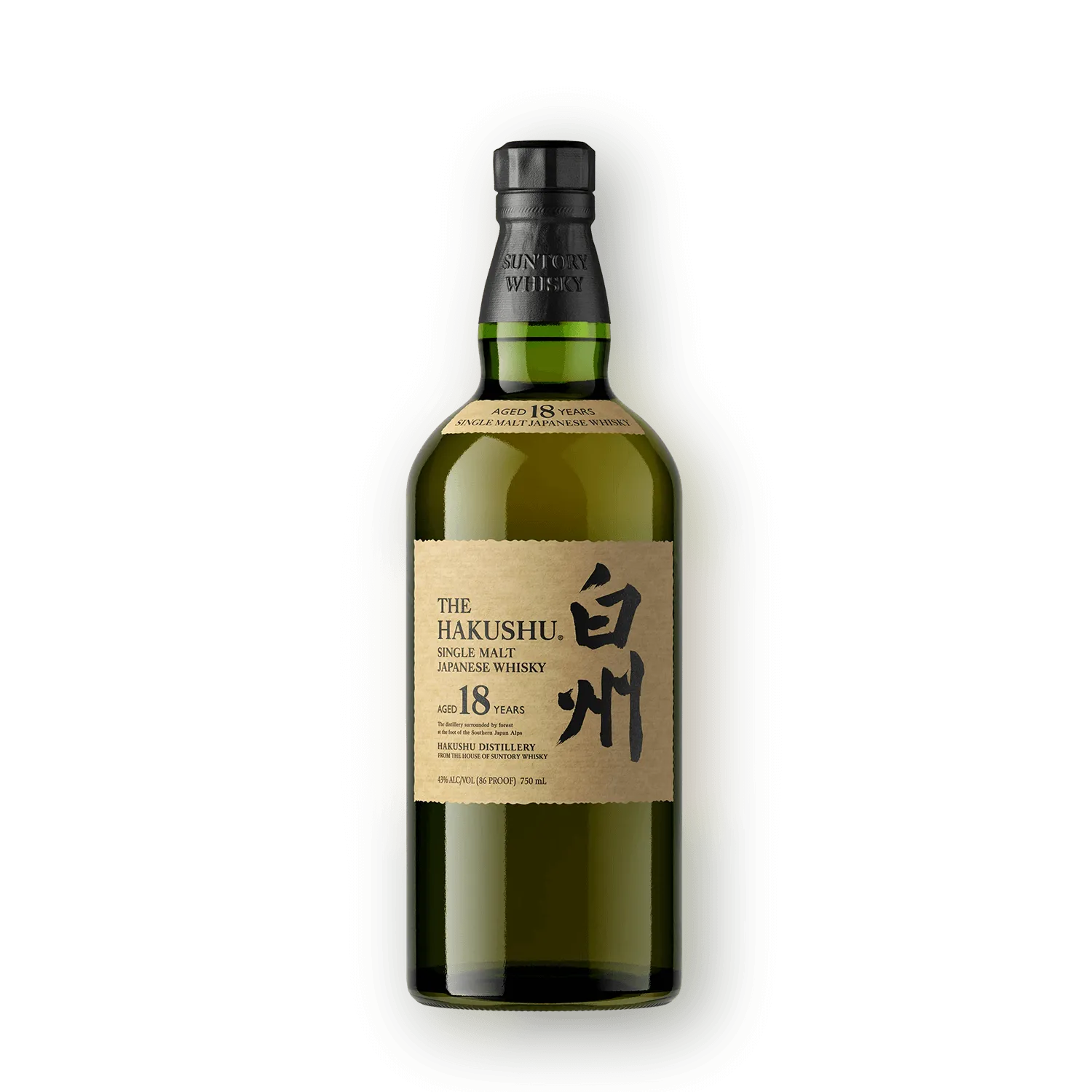 Hakushu® 18 | Japanese Whisky | The House of Suntory bottle from Hakushu Distillery