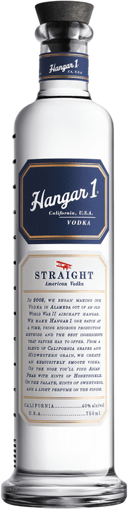 Vodka at New Heights - Hangar One bottle from Hangar 1 Distillery
