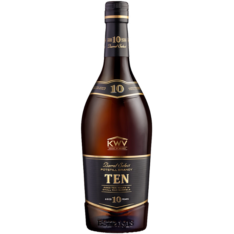 KWV 10 Year Old Potstill Brandy bottle from KWV House of Fire