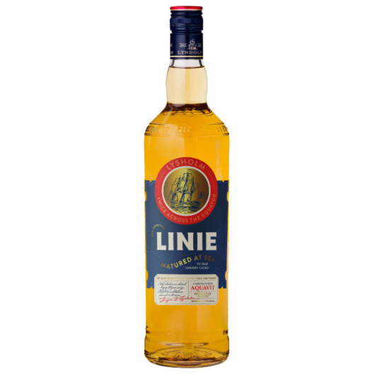 Linie Aquavit 1 Liter – hier Kümmelschnaps kaufen! | mySpirits.ch bottle from Arcus Linie Aquavit Cellars