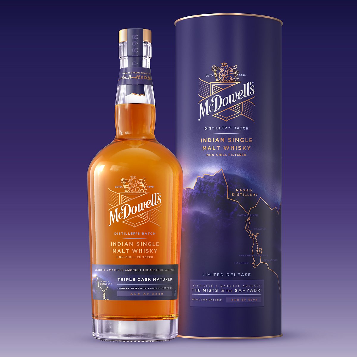 McDowell Brings A Single Malt Born In India's Wine Capital bottle from Pernod Ricard Nashik Distillery