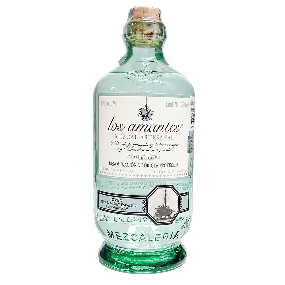 Mezcal Artesanal Los Amantes Triple Destilado 750 ml bottle from Los Amantes Mezcalería and Palenque