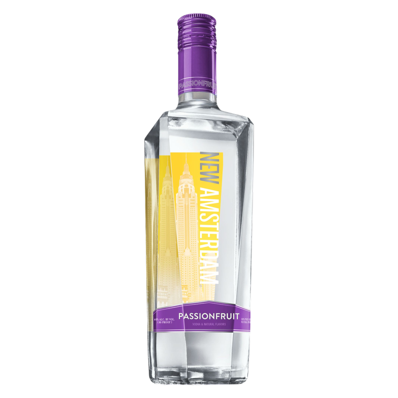 New Amsterdam Vodka de maracuyá 750 ml (70 Proof) - Entregado en tan solo 15 minutos | Gopuff bottle from New Amsterdam Spirits Production