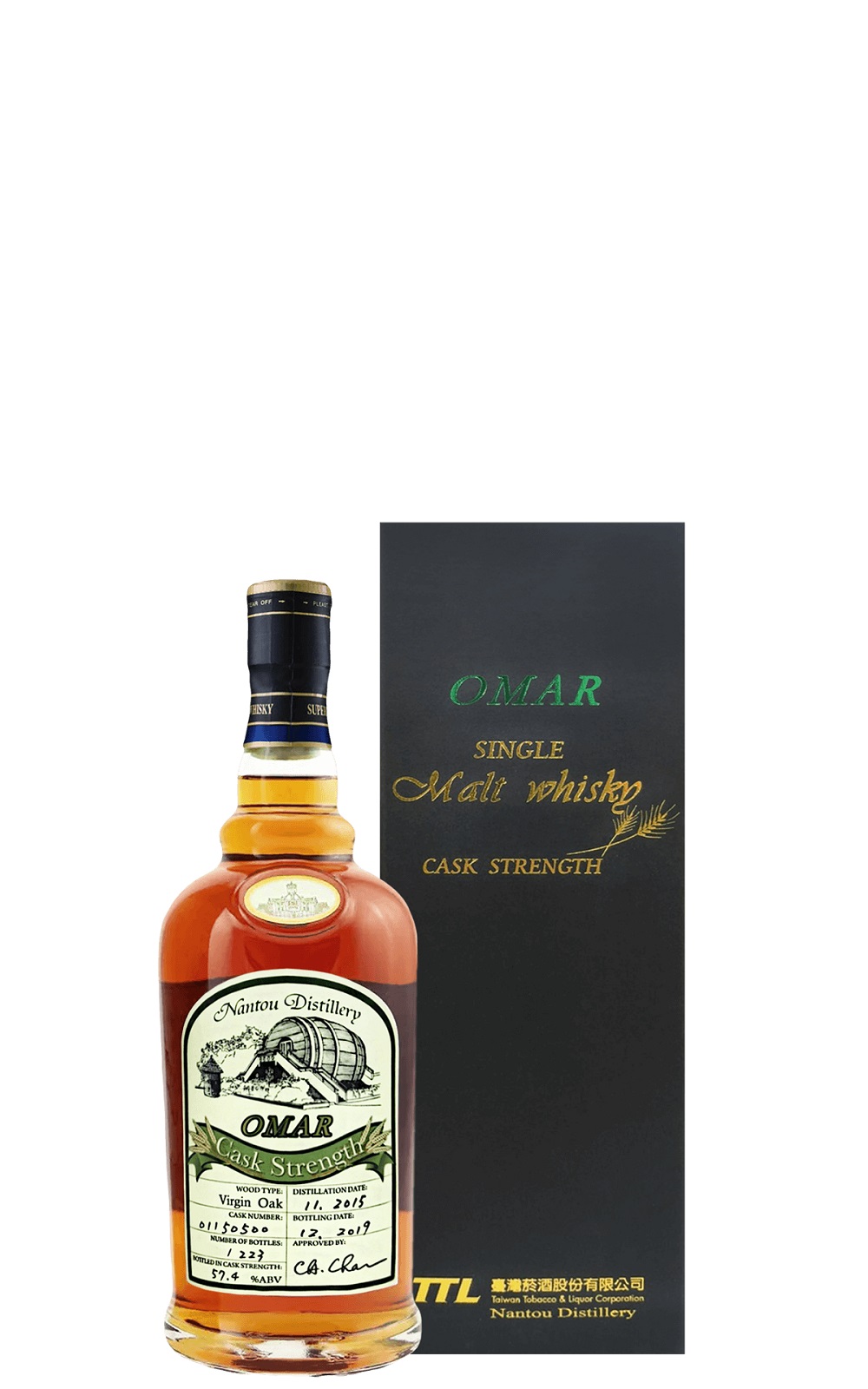 Nantou Distillery Omar 原桶強度 單一麥芽威士忌 新橡木桶 南投酒廠 Omar 原桶強度 單一麥芽威士忌 新橡木桶 iCheers愛酒窩 讓你窩在家就能享受威士忌 bottle from NOVA Whisky Distillery
