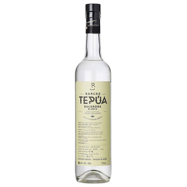 Buy Rancho Tepua Bacanora Blanco 750ml - Buy Online │ Nestor Liquor bottle from Rancho Tepúa Vinata