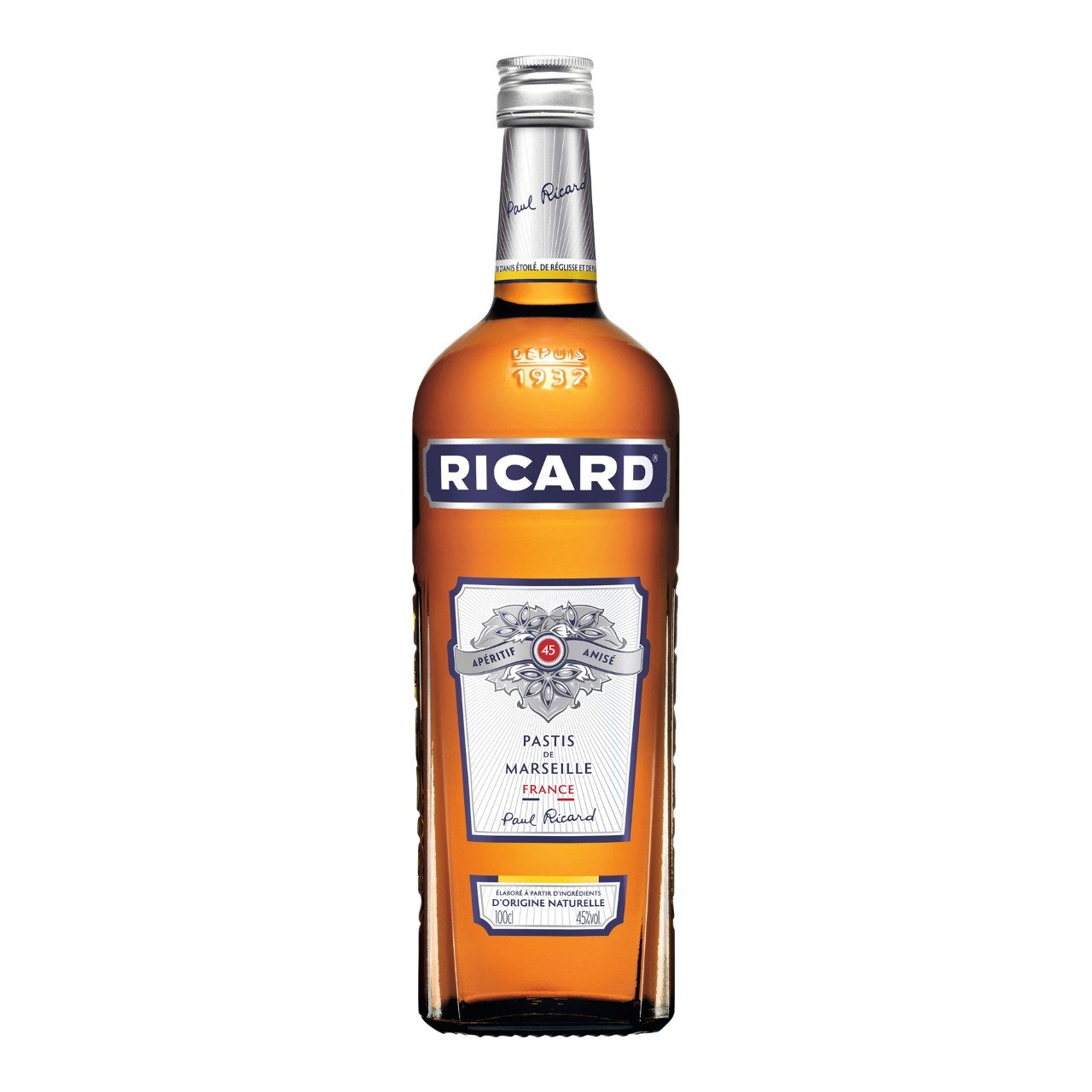 RICARD Pastis de Marseille Bouteille 1 l | JAVA Foodservice.be bottle from Ricard Production Site
