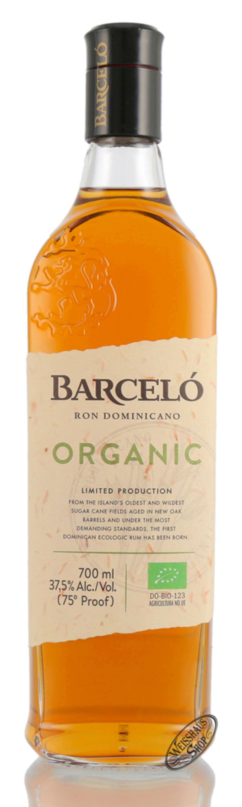 Ron Barcelo Organic 37,5% vol. 0,70l | Weisshaus Shop bottle from Ron Barceló Distillery