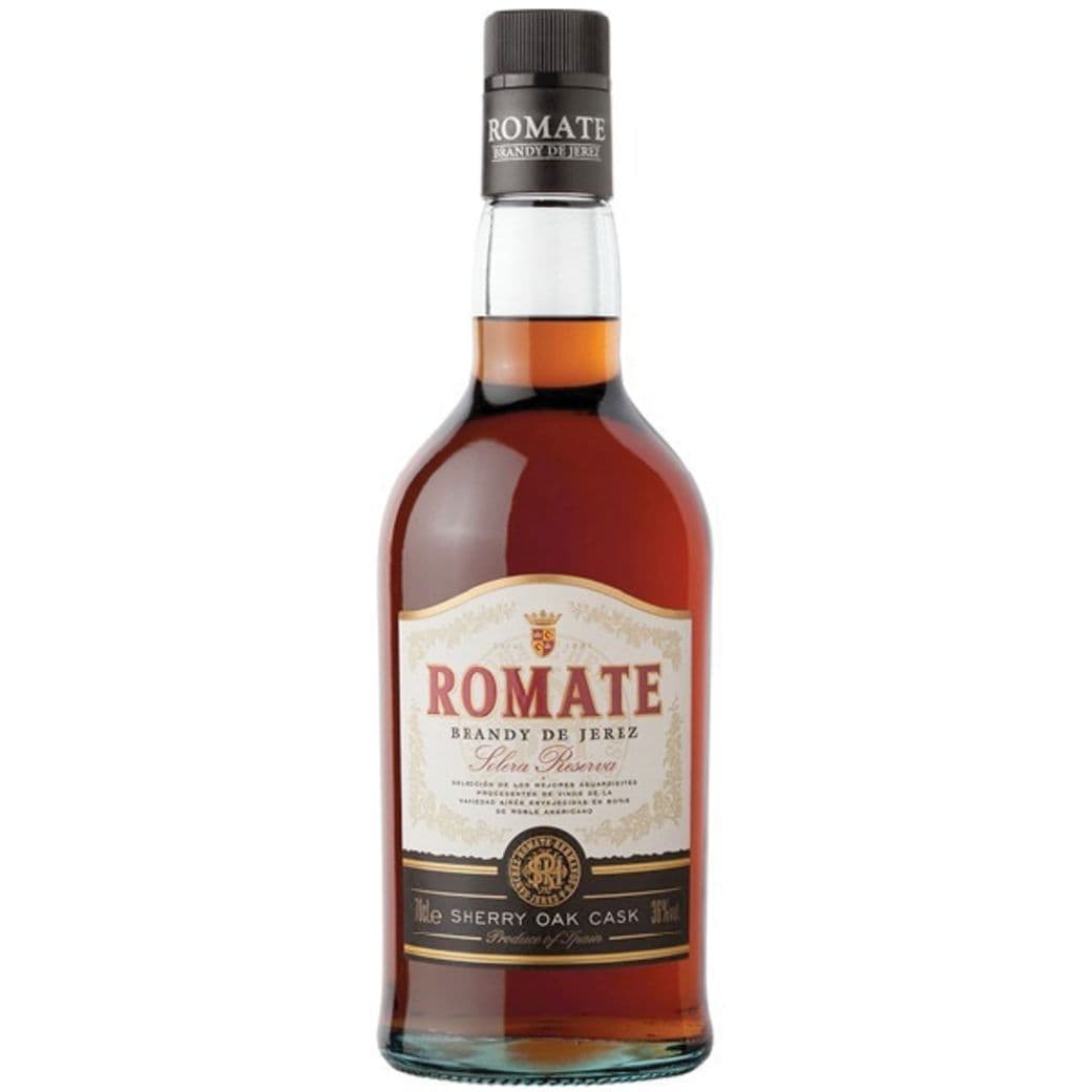 Booz.cl: Brandy Romate de Jerez Solera Reserva 700cc 36ºalc. bottle from Sánchez Romate Hermanos