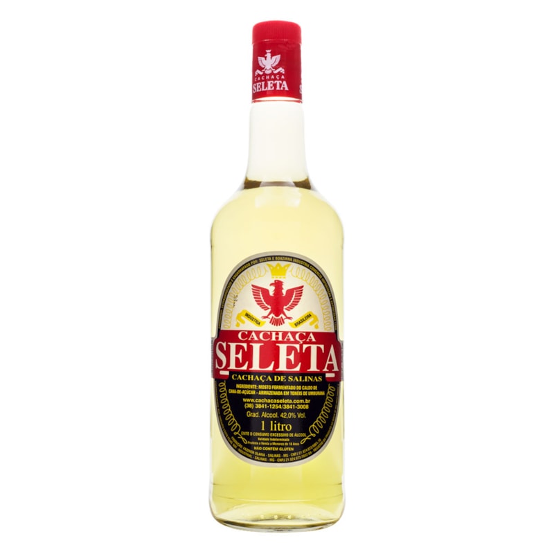 Cachaça Seleta 1000ml - Espaço Prime Bebidas bottle from Cachaça Seleta Distillery
