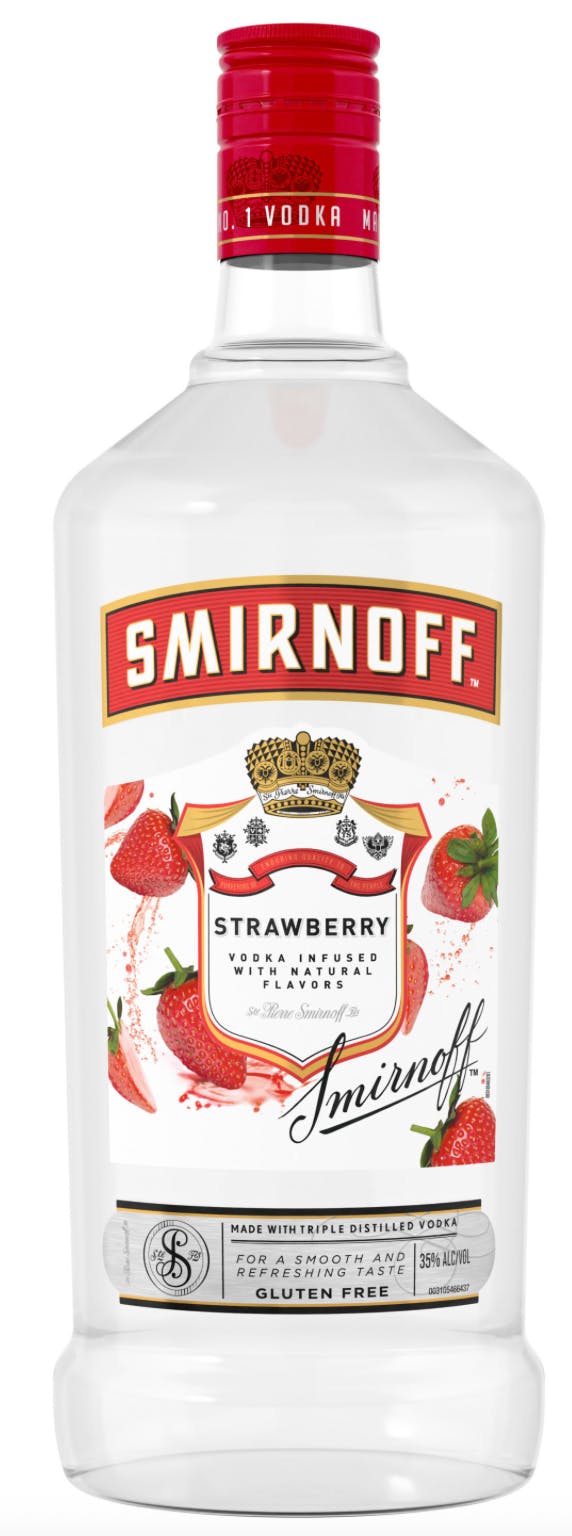 Smirnoff Strawberry Vodka 1.75L Plastic Bottle - Allendale Wine Shoppe bottle from Smirnoff Flavor Works