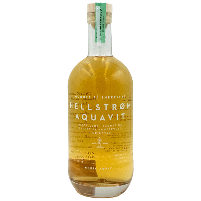 Hellstrom Aquavit 0.7L 40%. My Cellar bottle from Spirit of Hven Distillery