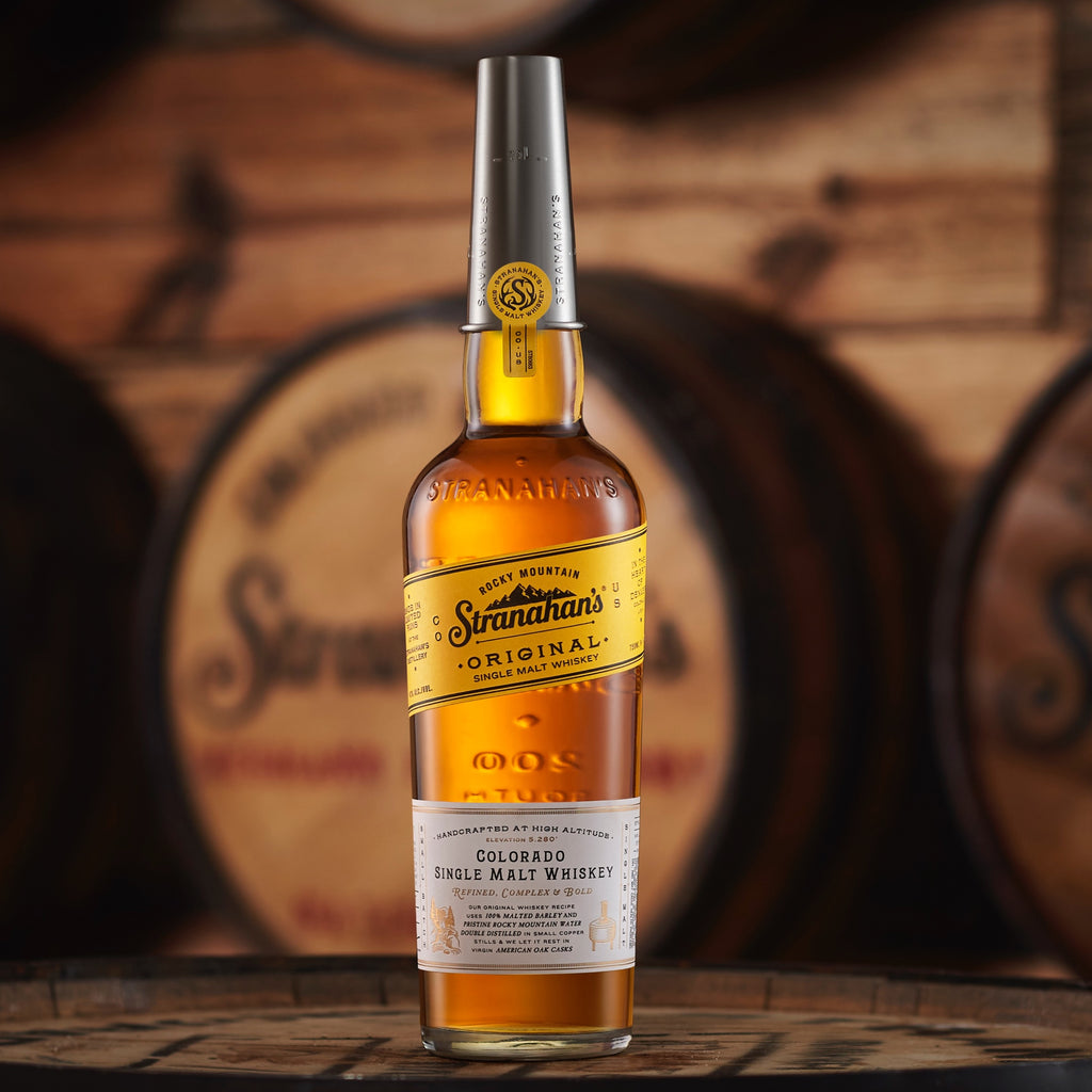 Stranahan's Original American Single Malt Whiskey bottle from Stranahan’s Colorado Whiskey Distillery