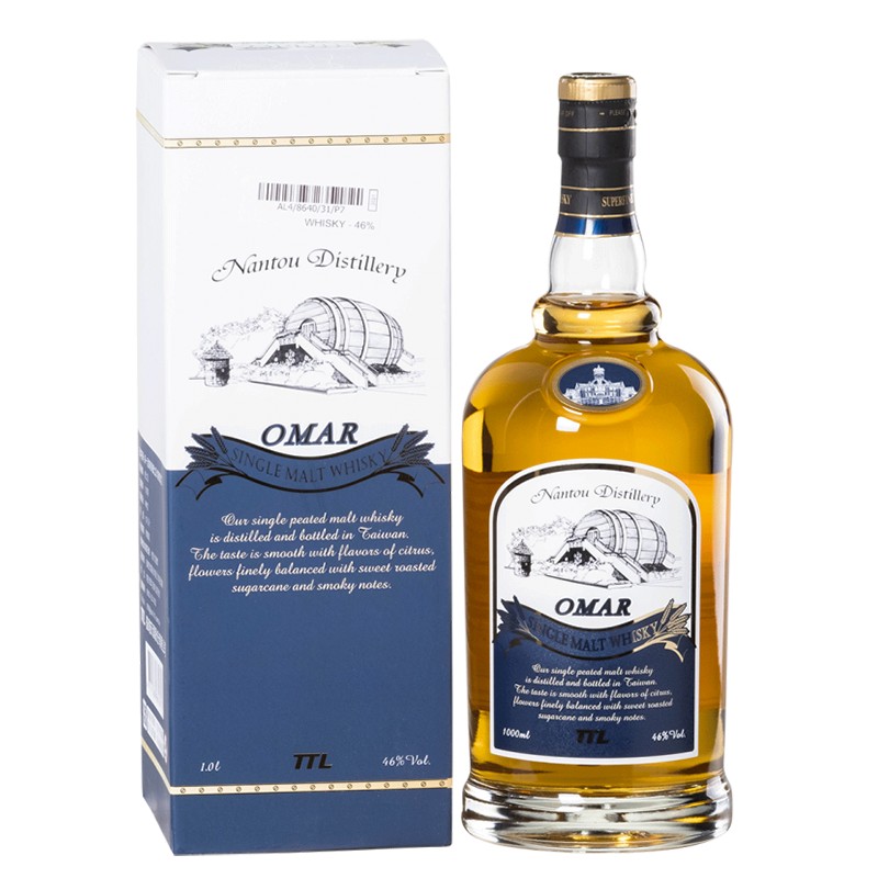 OMAR單一泥煤麥芽威士忌 1000ml - 酒酒酒全台最大酒品詢價網 bottle from Nantou Distillery Malt House