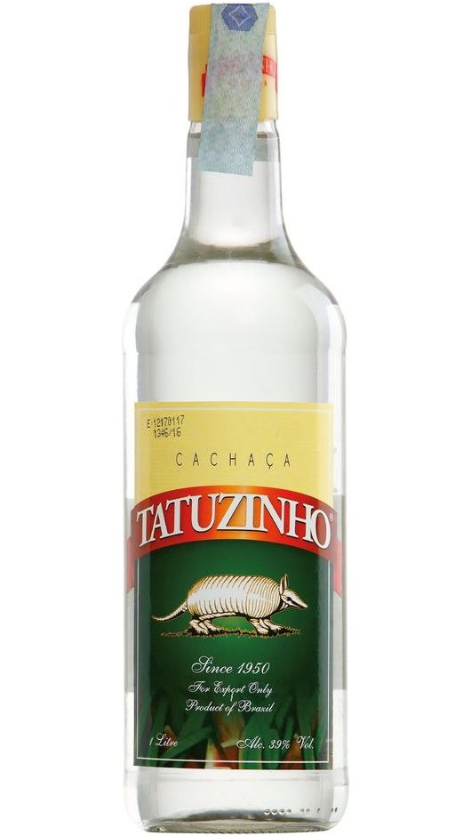 Cachaça Tatuzinho 100cl – Velho Barreiro bottle from Indústrias Reunidas de Bebidas Tatuzinho