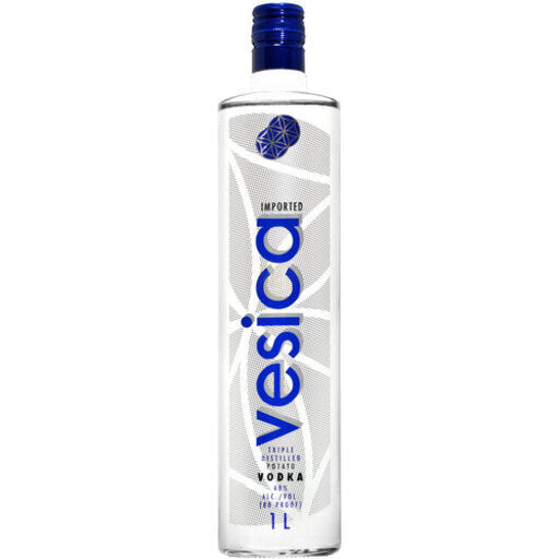 vesica-vodka bottle from Polmos Bielsko-Biała / Vesica