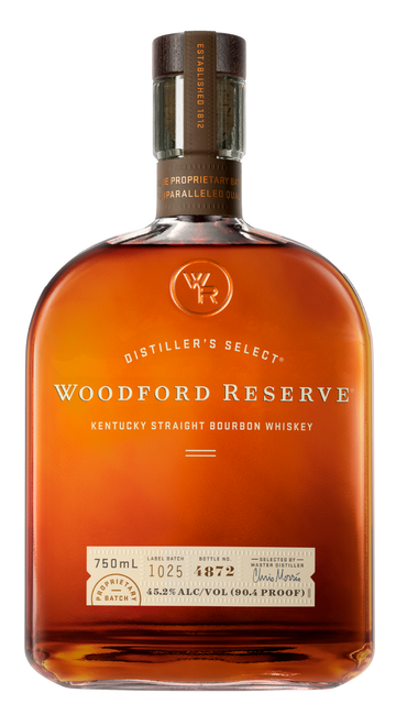 Woodford Reserve Kentucky Straight Bourbon bottle from Woodford Reserve Distillery
